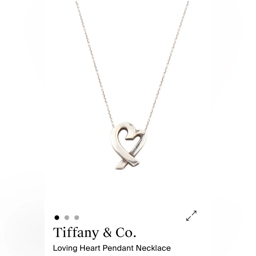 Tiffany & Co. Silver Loving Heart Necklace - Picture 2 of 8